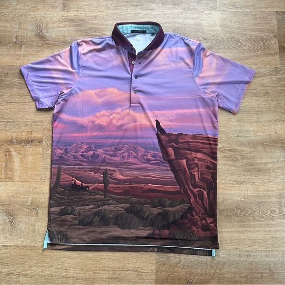 Greyson Canyon Stalk Short Sleeve Performance Polo Size Large - Picture 7 of 9